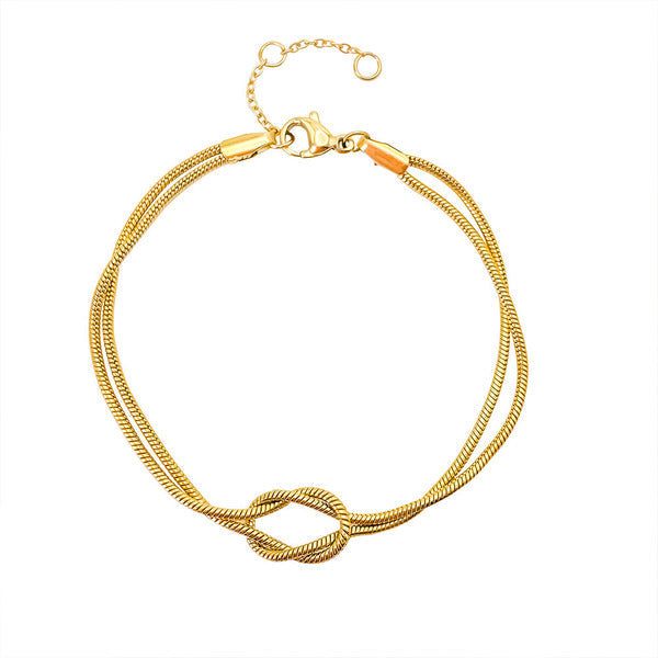 1 Pulseira Nó Infinito 18k