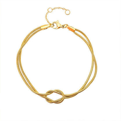 1 Pulseira Nó Infinito 18k