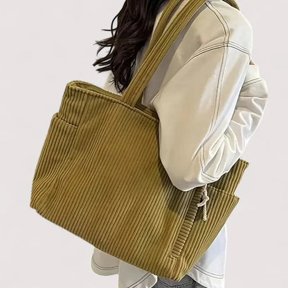 Melina - Bolsa de veludo com estilo prático e moderno