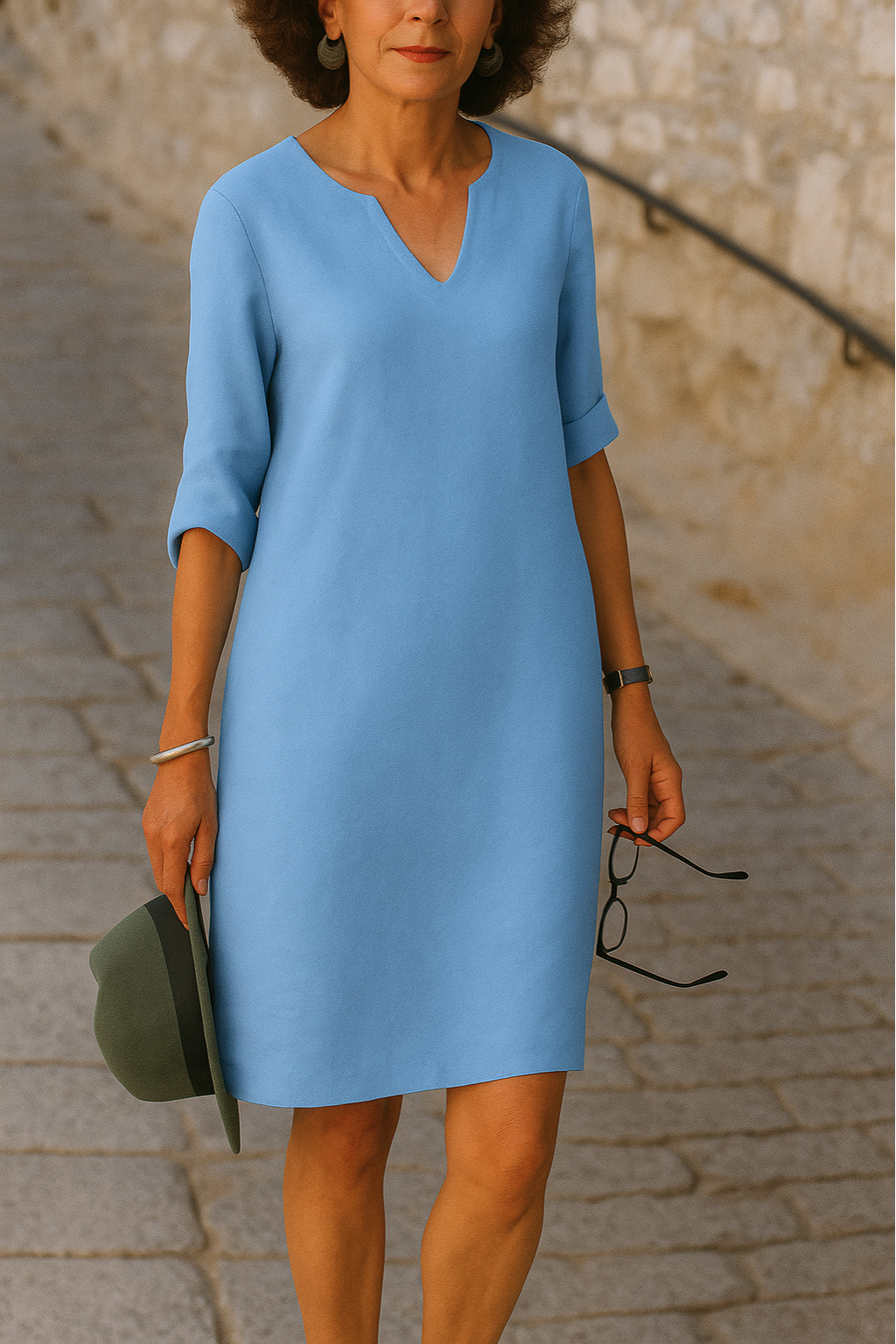 Ria™ | Vestido elegante com decote em V