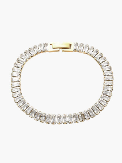 Pulseira de Rivière Baguette 14K