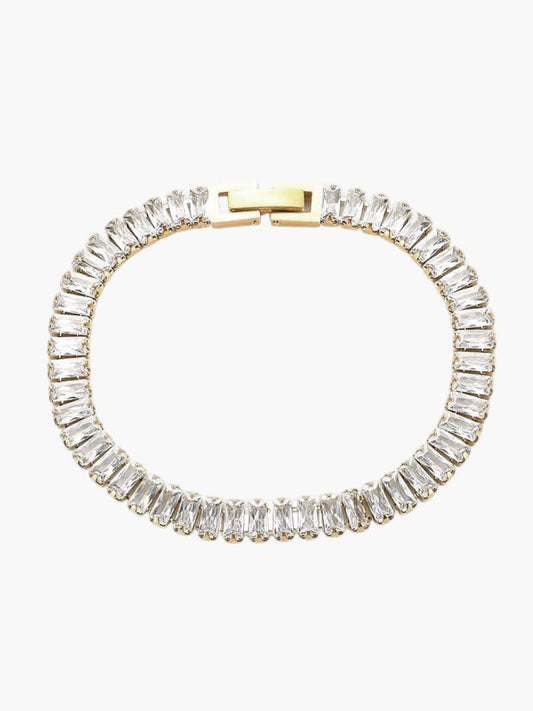 Pulseira de Rivière Baguette 14K