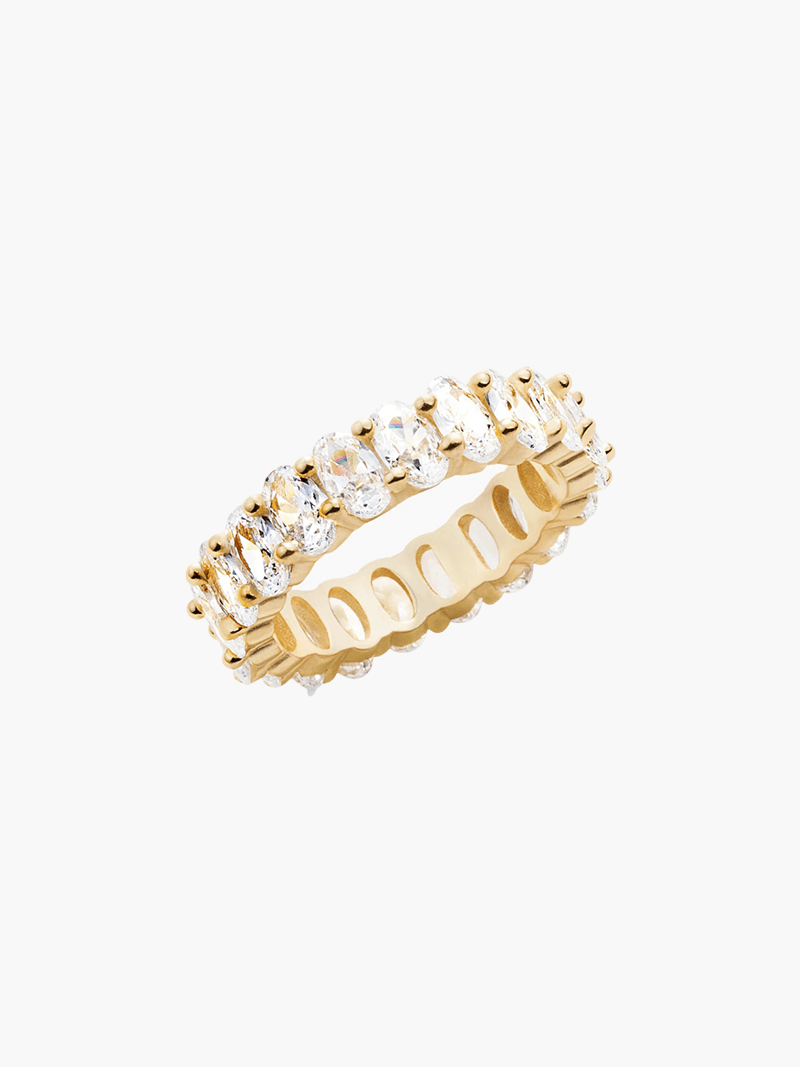 Anel de corte oval 14K