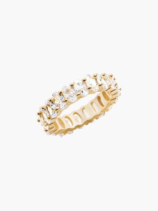 Anel de corte oval 14K