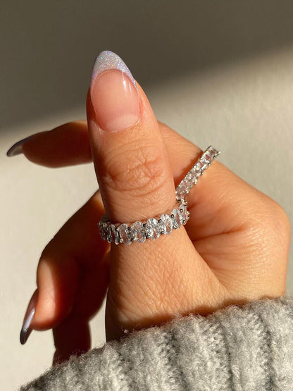 Anel de corte oval 14K