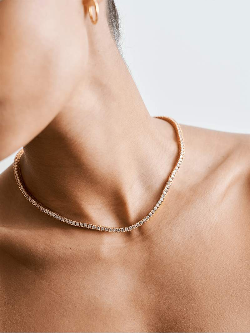 Gargantilha Rivière 14K