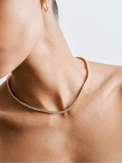 Gargantilha Rivière 14K