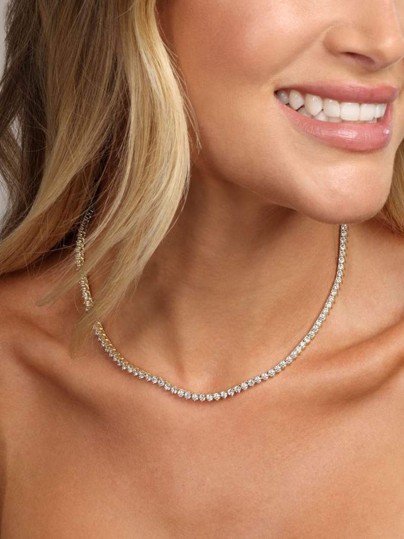 Gargantilha Rivière 14K