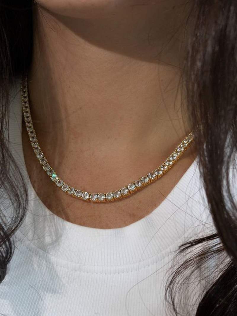 Gargantilha Rivière 14K
