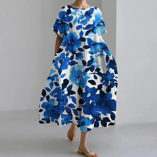 Nuvola - Vestido floral suave
