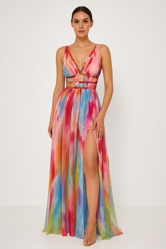 Freya™ | Vestido longo pintado