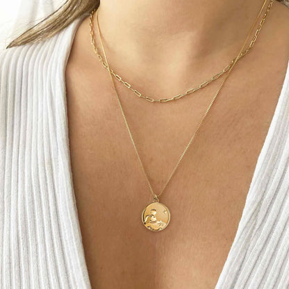 Colar relicário do Principe + Frasco dos sonhos 18K