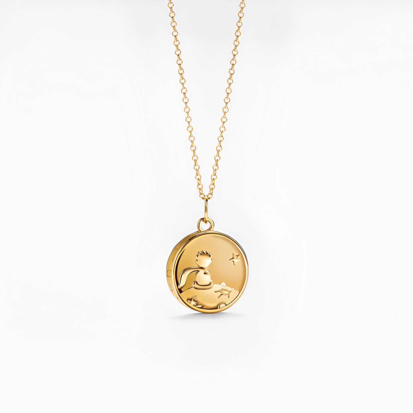 Colar relicário do Principe + Frasco dos sonhos 18K