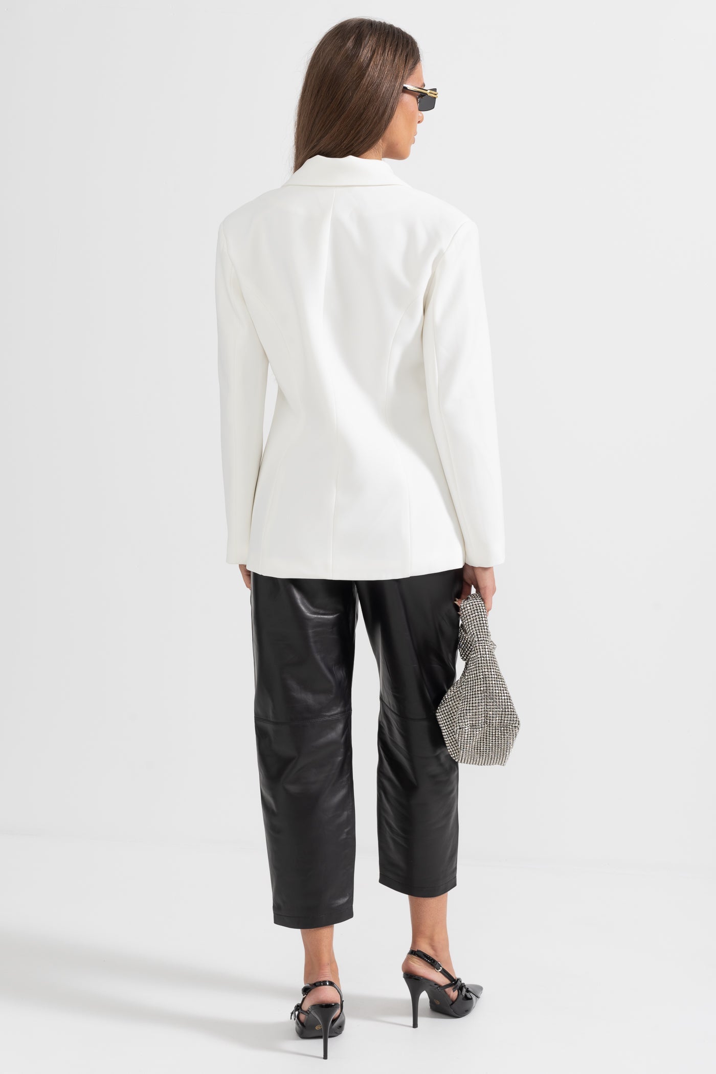 Blazer Estelar de Dupla Abotoadura - Branco