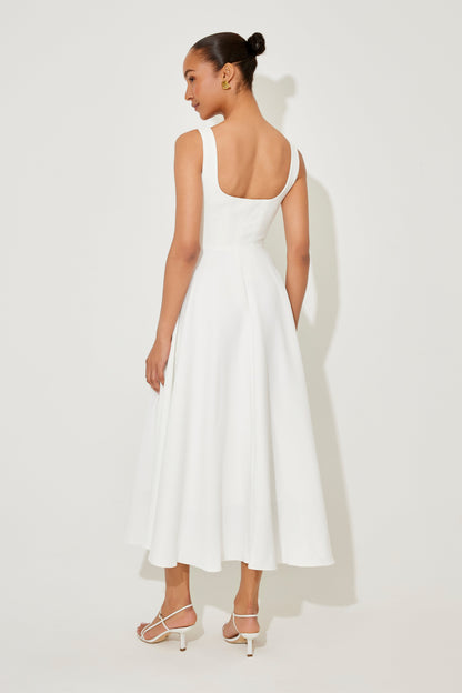 Amelia™ | Vestido midi fluido e atemporal