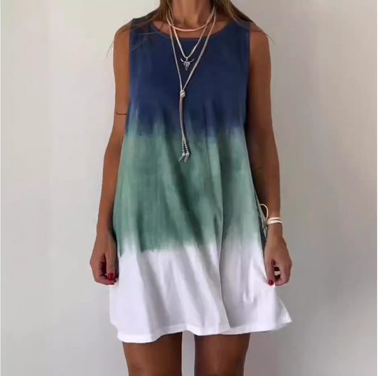 Rosalie | Vestido casual sem mangas de luxo