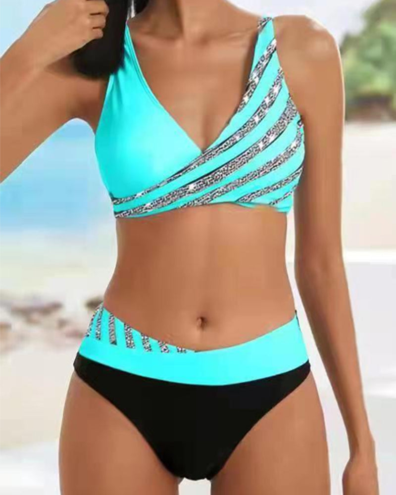 Mona - Bikini Impresso em Tons Quentes