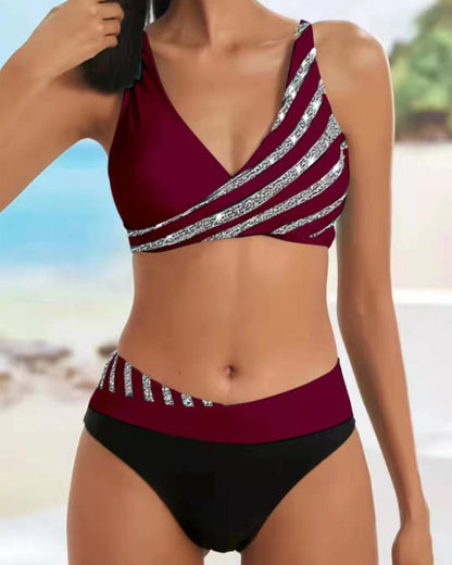 Mona - Bikini Impresso em Tons Quentes