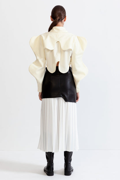 Camisa de Manga Longa Borboleta - Branca