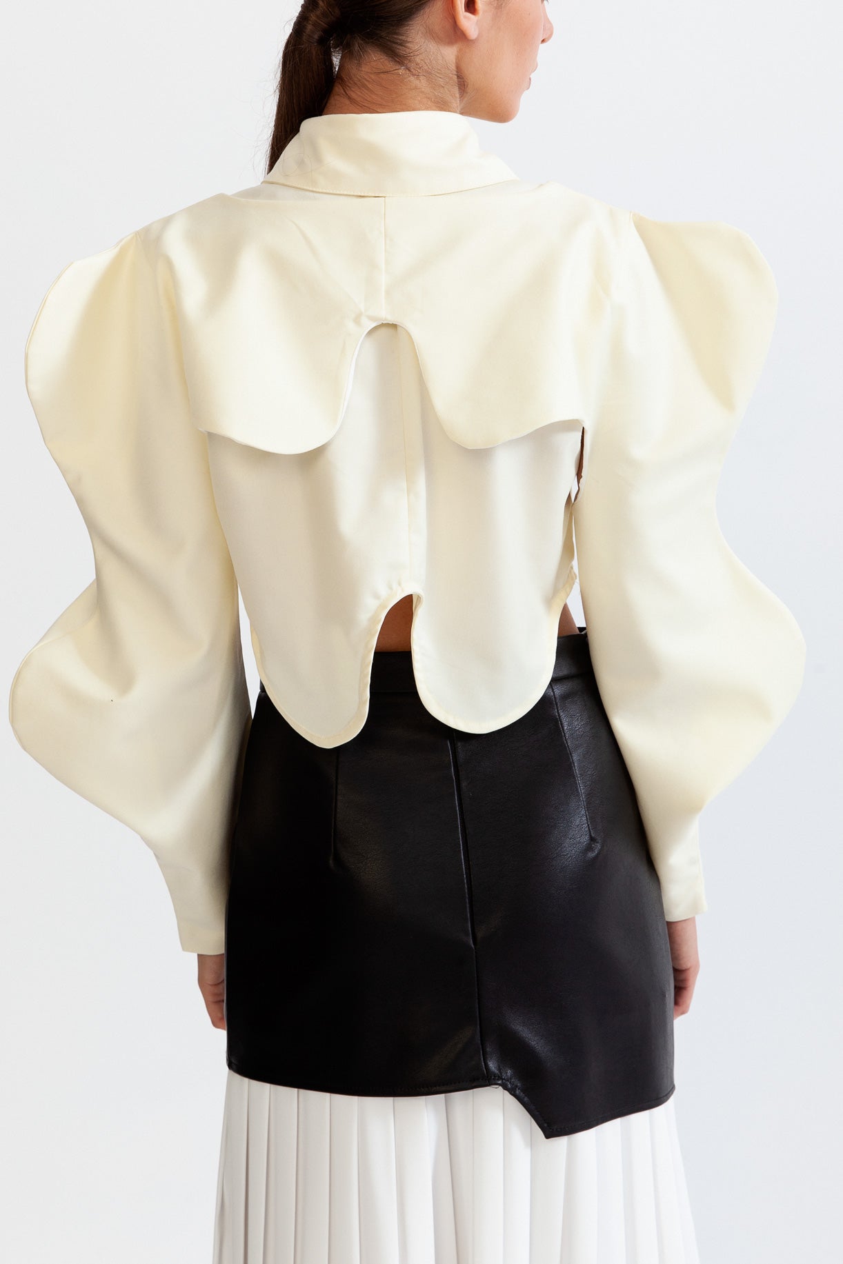 Camisa de Manga Longa Borboleta - Branca