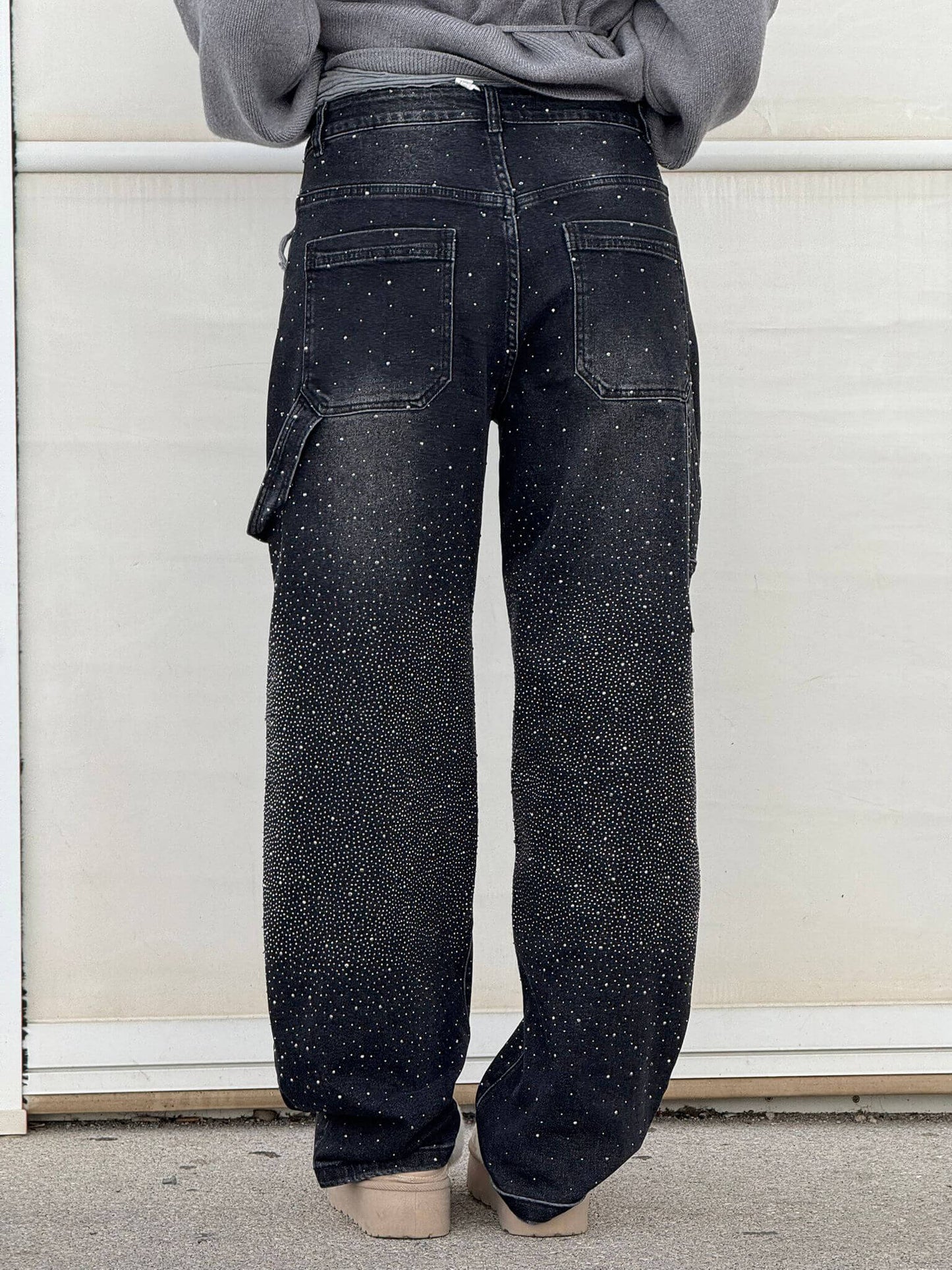 Jeans brilhantes, casuais e confortáveis