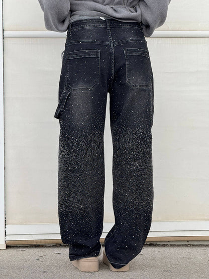 Jeans brilhantes, casuais e confortáveis