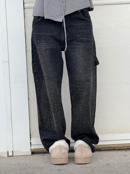 Jeans brilhantes, casuais e confortáveis