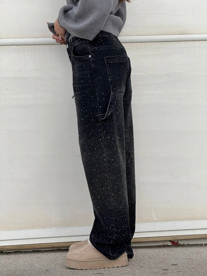 Jeans brilhantes, casuais e confortáveis