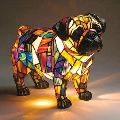 Cão Luminoso - Lâmpada Artesanal que Faz Corações Brilhar