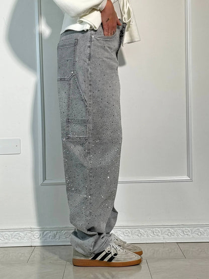 Jeans brilhantes, casuais e confortáveis