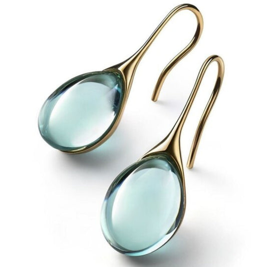 Brincos em Cristal de Ouro e de Prata