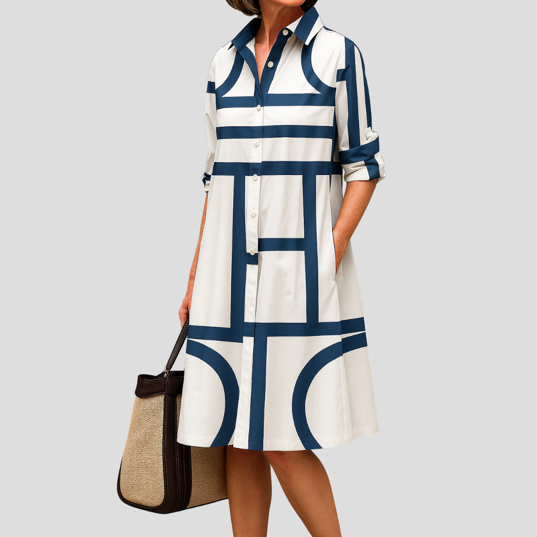 Julia - Vestido Midi Elegante para um Estilo Sem Esforço