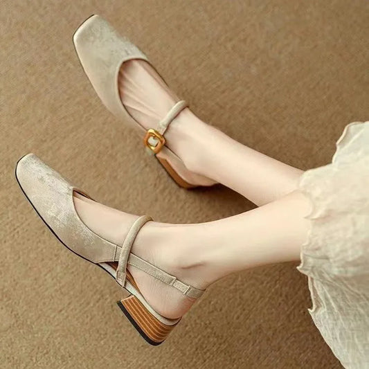 Sapatos Slingback Conforto Refinado