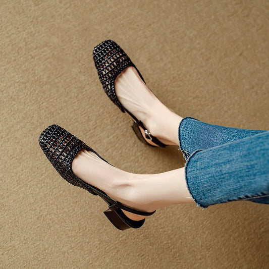 Sandalias de Verão de Estilo Chic