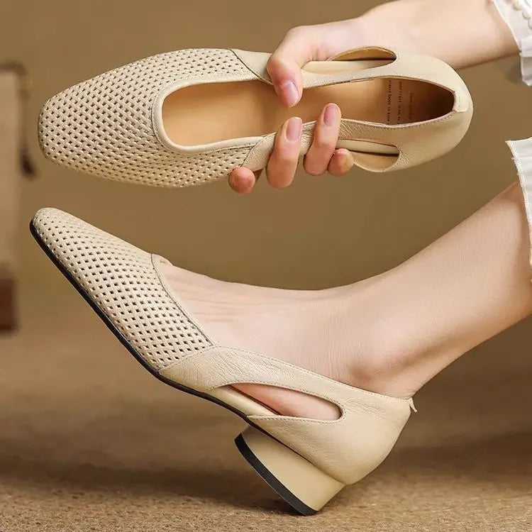 Sapatos de Verão com Ponta Aberta