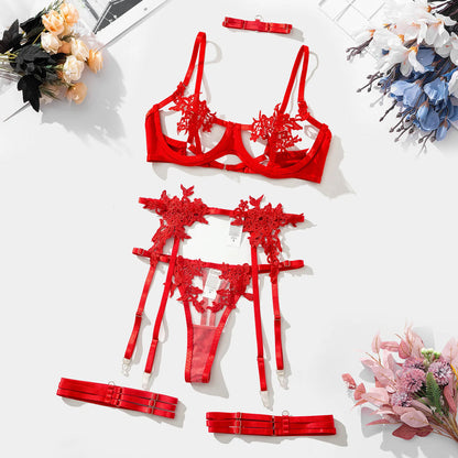ÉLODIE | Conjunto de lingerie francês de 3 peças