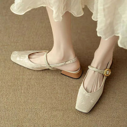 Sapatos Slingback Conforto Refinado