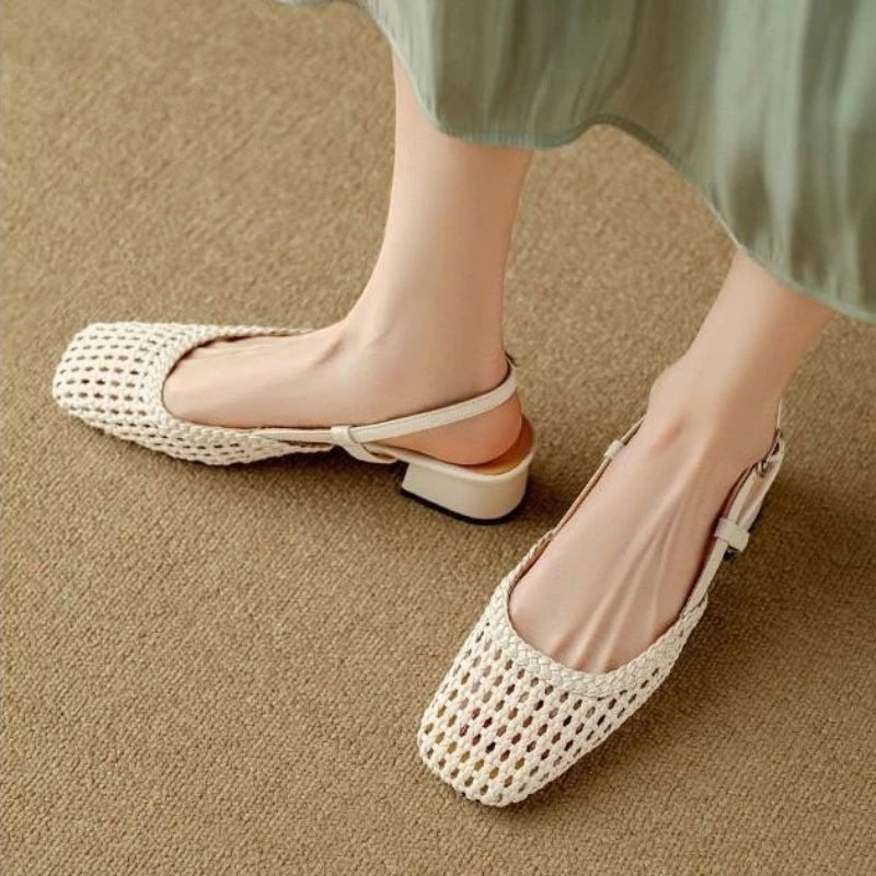 Sandalias de Verão de Estilo Chic