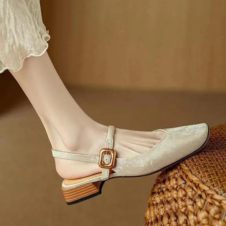 Sapatos Slingback Conforto Refinado