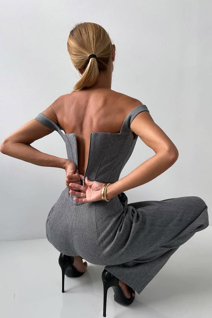 DOLCE | Conjunto de três peças com americana cruzada