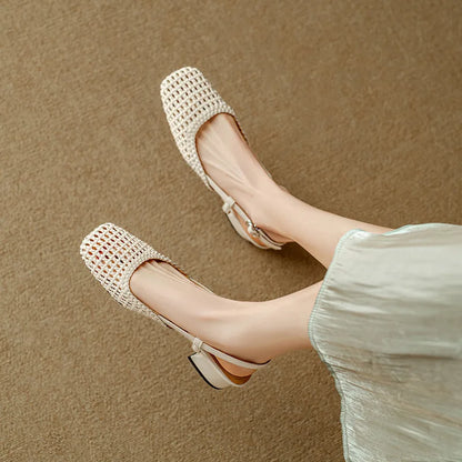 Sandalias de Verão de Estilo Chic