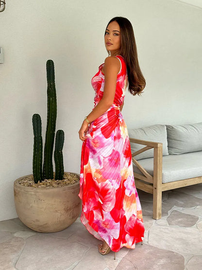 Katie | Vestido Plissado de Verão