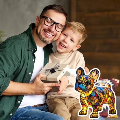 Cão Luminoso - Lâmpada Artesanal que Faz Corações Brilhar