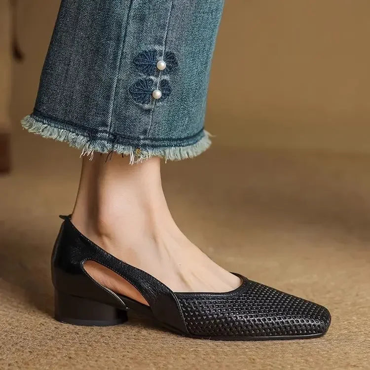Sapatos de Verão com Ponta Aberta