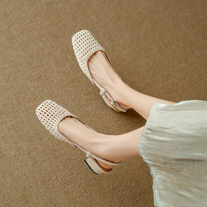 Sandalias de Verão de Estilo Chic