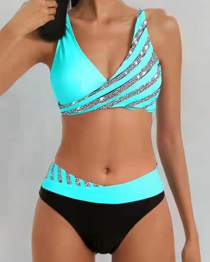 Mona - Bikini Impresso em Tons Quentes