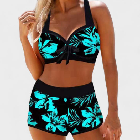 Sherrie | Fato de Banho de Cintura Alta com Estampado Floral