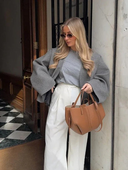 Teresa – Bolsa Tote com Alças Curvas