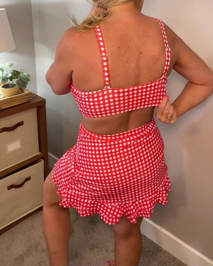 Avia | Bikini aos Quadrados com Alças