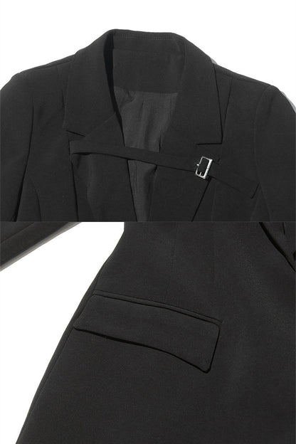 Casaco Trench Com Acento de Cintura - Preto